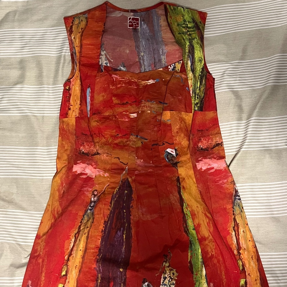 aventures des toiles fitted mini dress